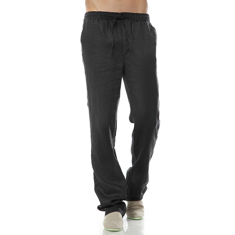 Men's Thin Casual Elastic Waist Linen Pant