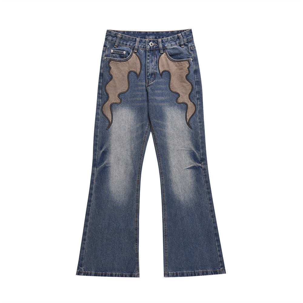 Fashion Horn Denim Pants Men