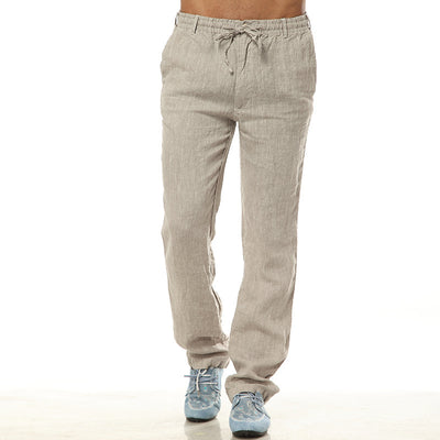 Men's Thin Casual Elastic Waist Linen Pant