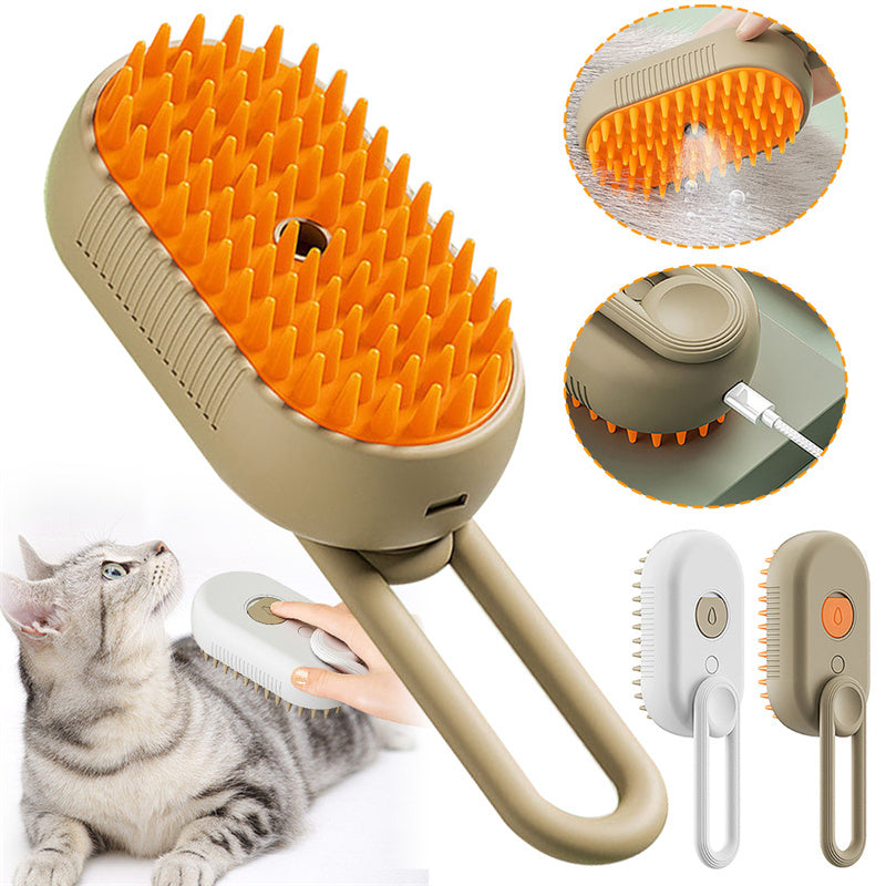 3 In 1 Electric Spray Pet Hair Brush