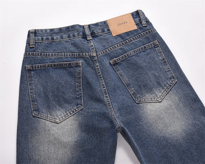 Fashion Horn Denim Pants Men