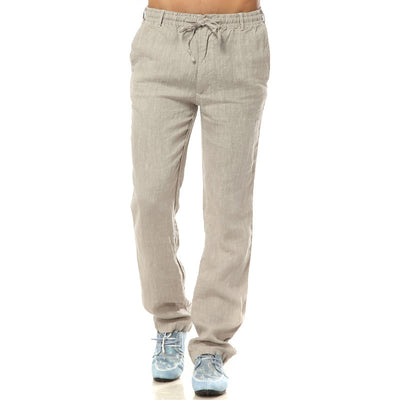 Men's Thin Casual Elastic Waist Linen Pant